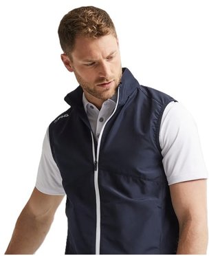 PING Ashbourne gilet in pile da uomo, blu navy/stormcloud