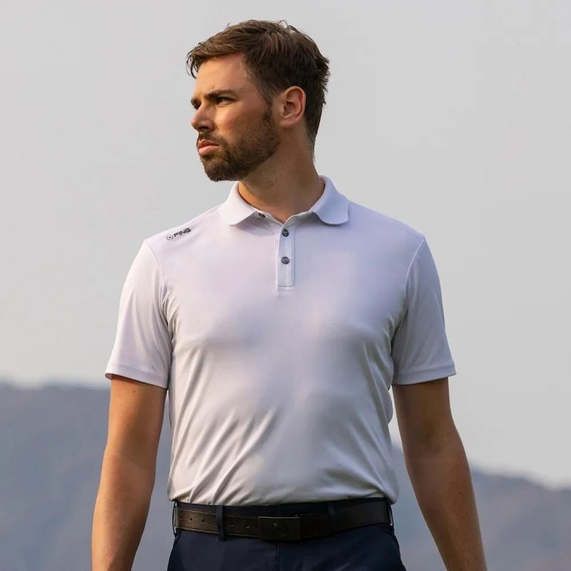 PING Lindum polo da uomo, bianco