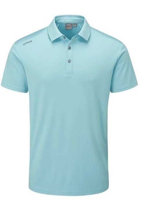 PING Lindum polo da uomo, sky blue