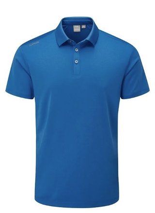 PING Lindum polo da uomo, blu snorkel