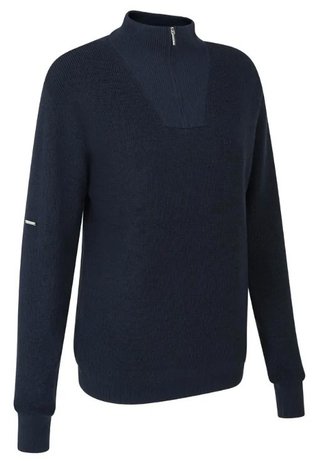 PING Kaylah Half Zip Lined maglione da donna, blu navy