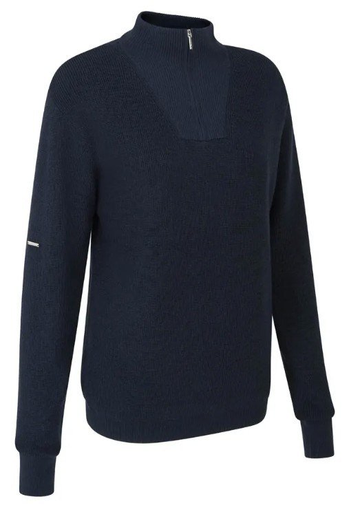PING Kaylah Half Zip Lined maglione da donna, blu navy
