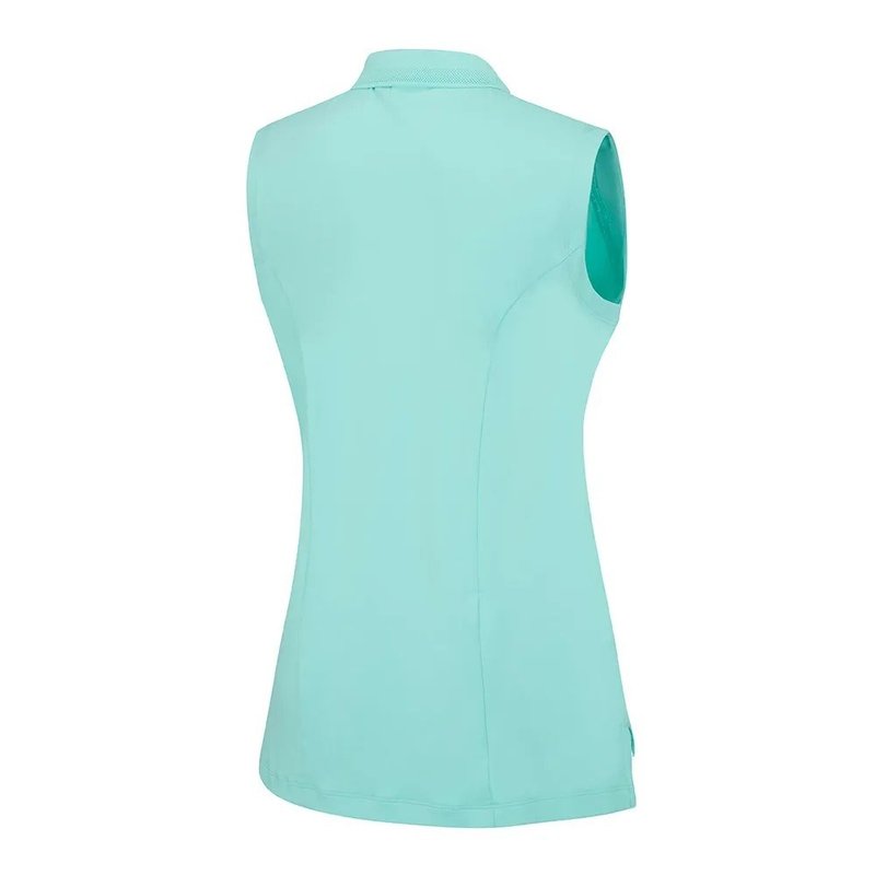 PING Solene Sleeveless polo da donna, aruba blue