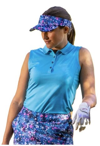 PING Solene Sleeveless polo da donna, laguna