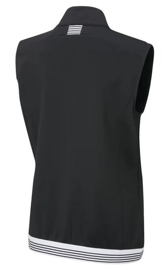 PING Dot Fleece gilet donna, nero/bianco