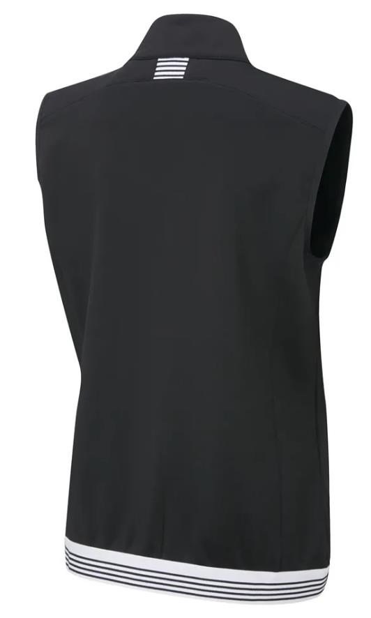 PING Dot Fleece gilet donna, nero/bianco