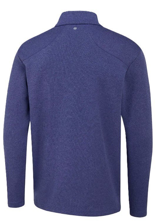 PING Ramsey half zip ribbed fleece pullover da uomo, twilight marl