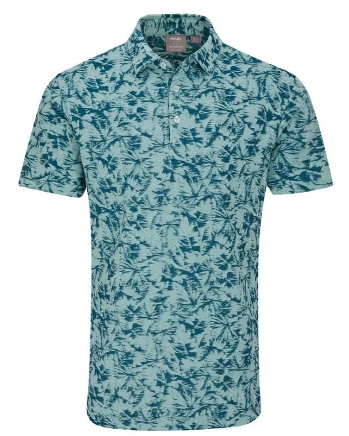 PING Diego polo da uomo, misty green multi