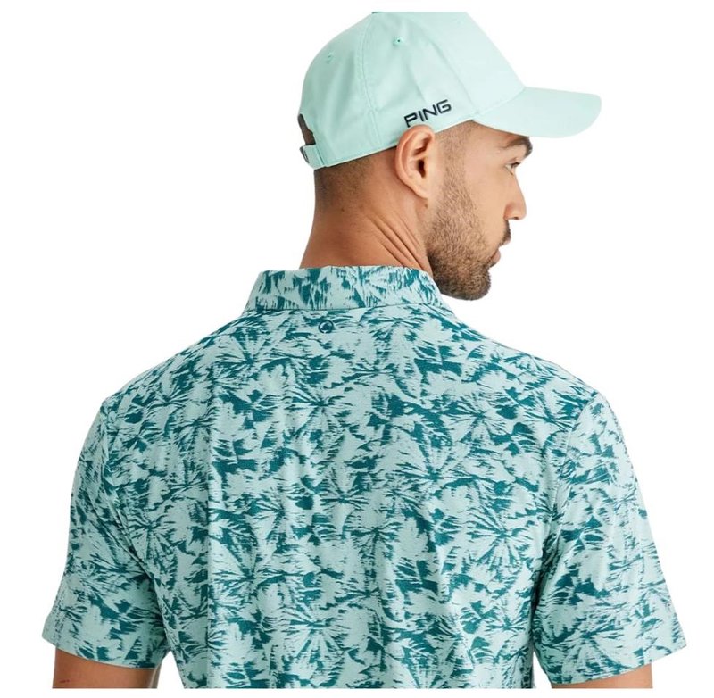PING Diego polo da uomo, misty green multi