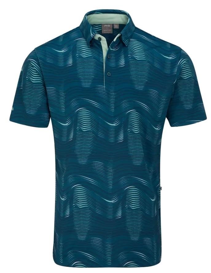 PING Optic Groove polo uomo, forest multi