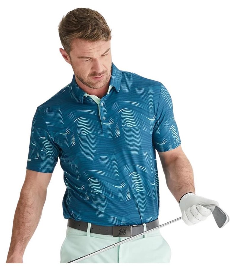 PING Optic Groove polo uomo, forest multi