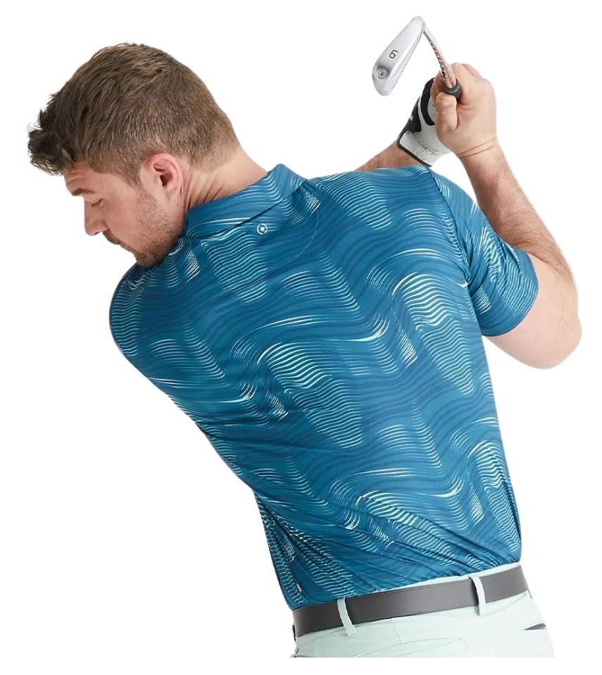 PING Optic Groove polo uomo, forest multi