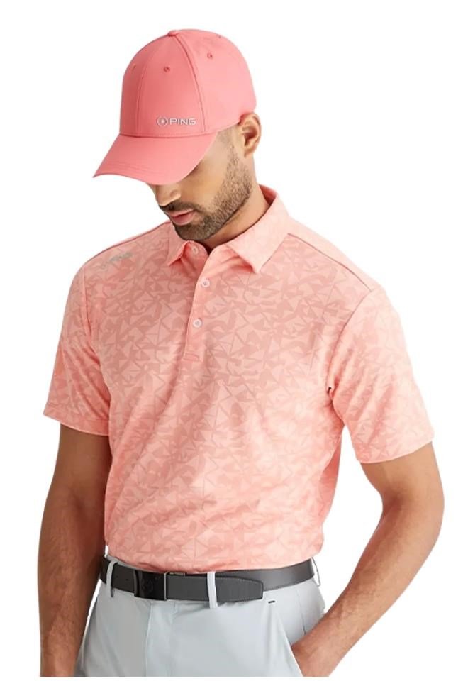 PING Geo Camo polo uomo, desert flower