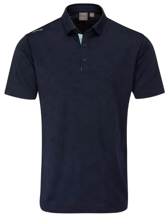 PING Kenan Textured polo da uomo, navy