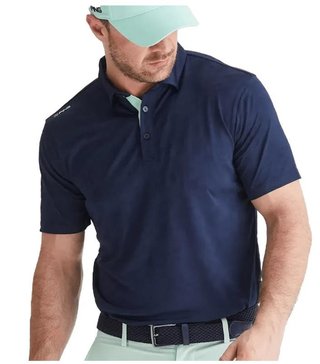 PING Kenan Textured polo da uomo, navy