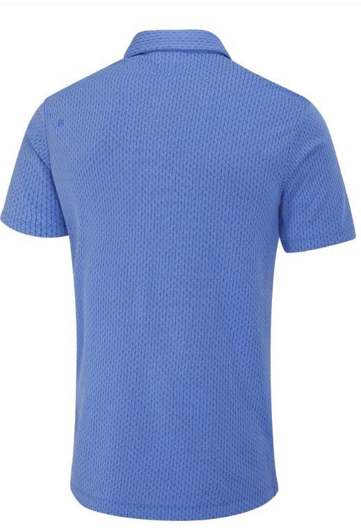 PING Hershel polo da uomo, cornflower blue multi