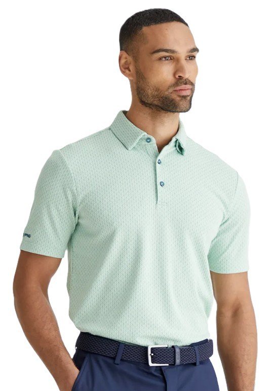 PING Hershel polo da uomo, misty green multi