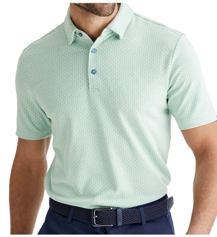 PING Hershel polo da uomo, misty green multi
