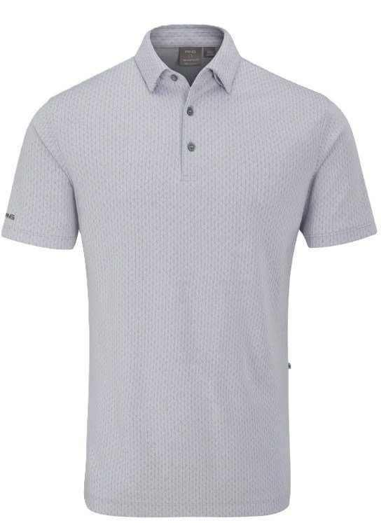 PING Hershel polo da uomo, silver multi