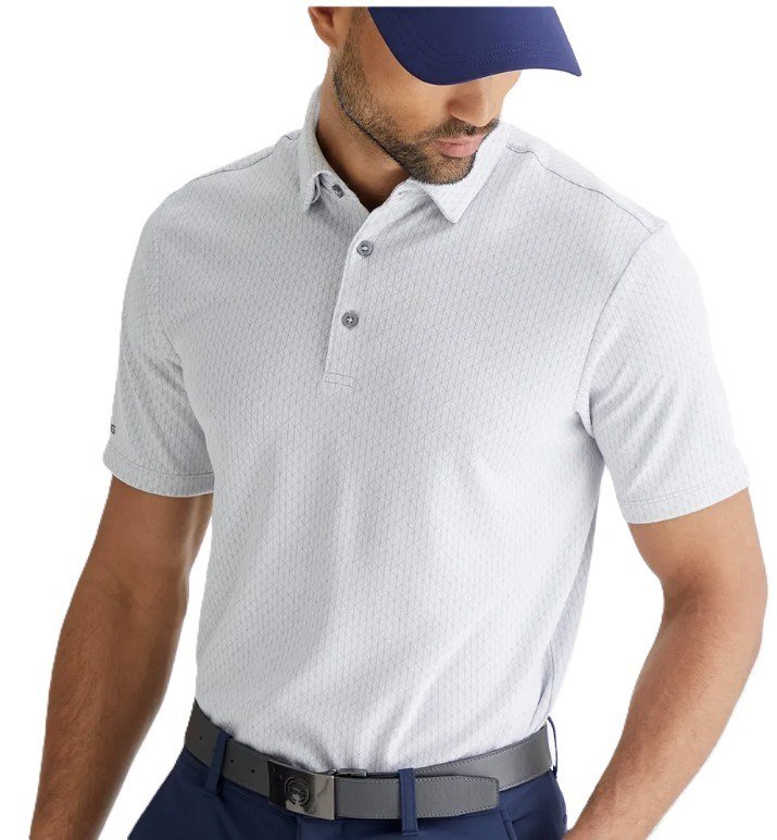PING Hershel polo da uomo, silver multi
