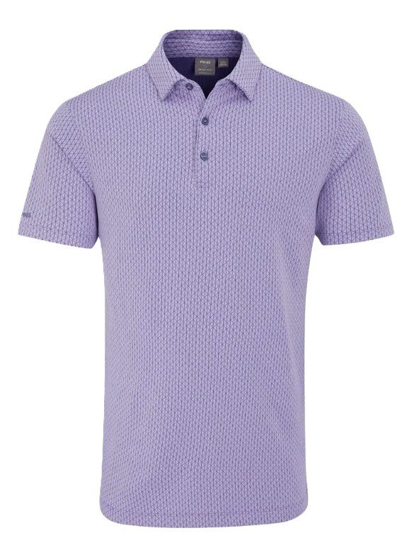 PING Hershel polo da uomo, purple ash multi