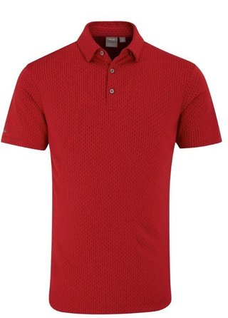 PING Hershel polo uomo, rich red multi