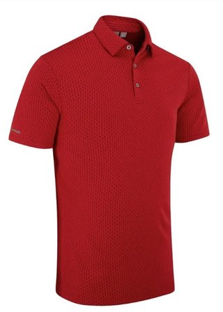 PING Hershel polo uomo, rich red multi