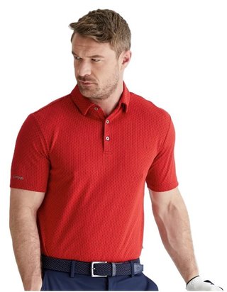 PING Hershel polo uomo, rich red multi