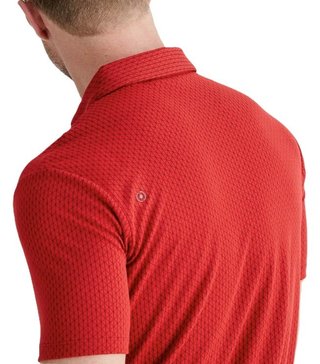 PING Hershel polo uomo, rich red multi