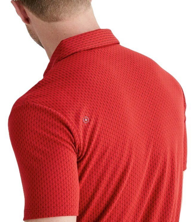 PING Hershel polo uomo, rich red multi
