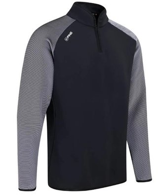 PING Strio Performance midlayer felpa uomo, nero/bianco