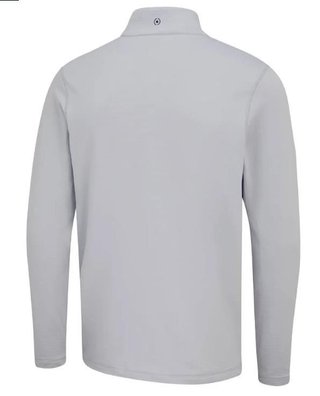 PING Rhodri Half Zip Fleece felpa uomo, silver/navy
