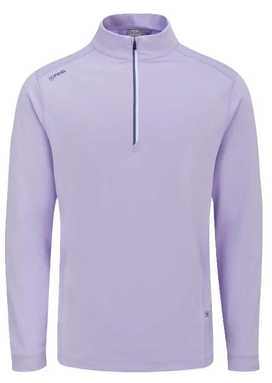 PING Latham Half Zip maglia uomo, purple ash