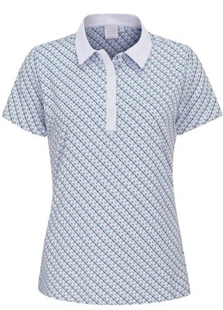 PING Bethany polo da donna, neotheric/bianco