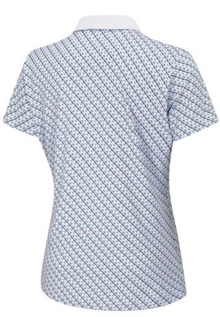PING Bethany polo da donna, neotheric/bianco
