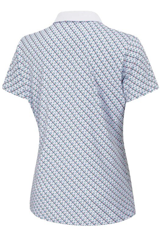 PING Bethany polo da donna, neotheric/bianco