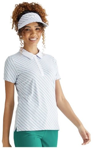 PING Bethany polo da donna, neotheric/bianco