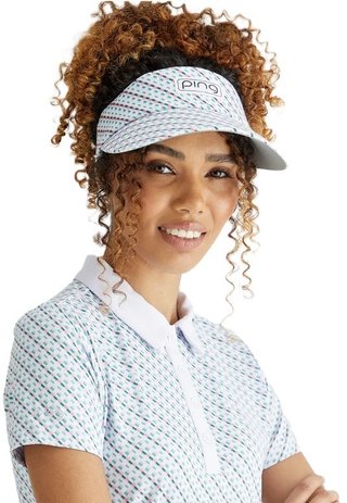 PING Bethany polo da donna, neotheric/bianco