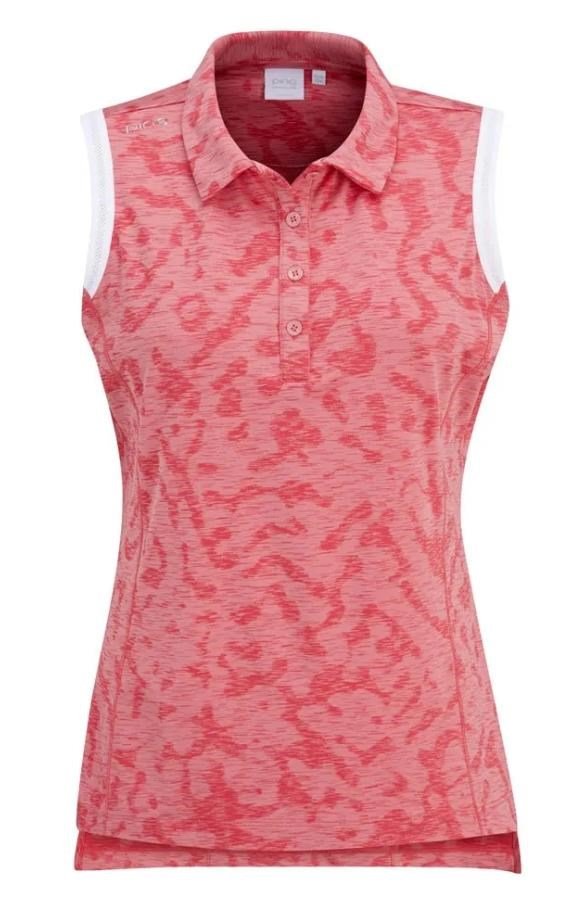 PING Colleen Sleeveless polo donna, sweet pea