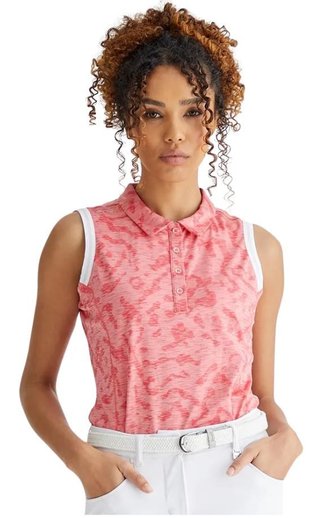 PING Colleen Sleeveless polo donna, sweet pea