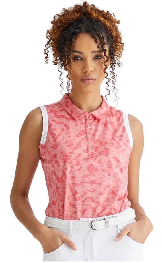 PING Colleen Sleeveless polo donna, sweet pea