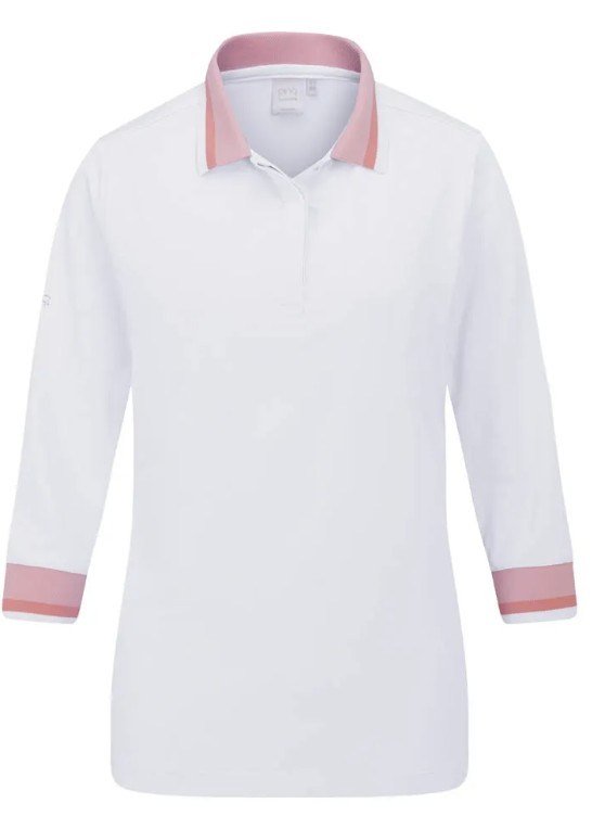 PING Lindsey polo da donna, bianco/sweet pea