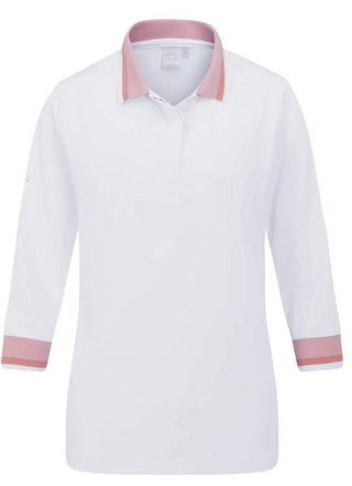PING Lindsey polo da donna, bianco/sweet pea