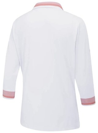 PING Lindsey polo da donna, bianco/sweet pea