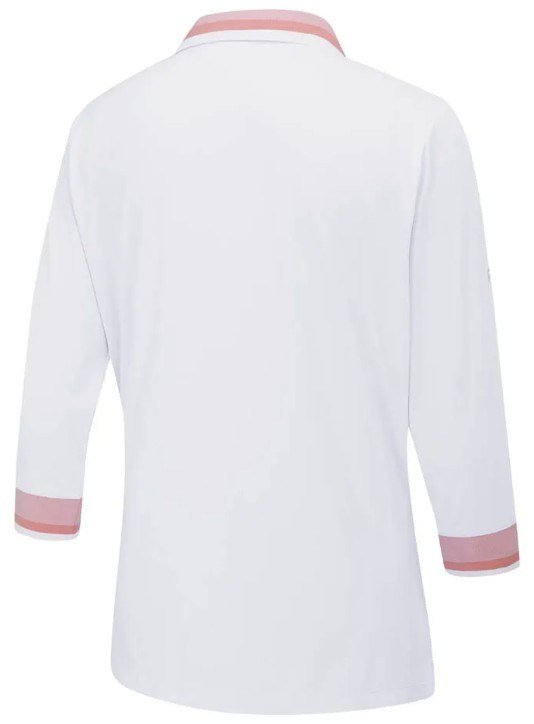 PING Lindsey polo da donna, bianco/sweet pea