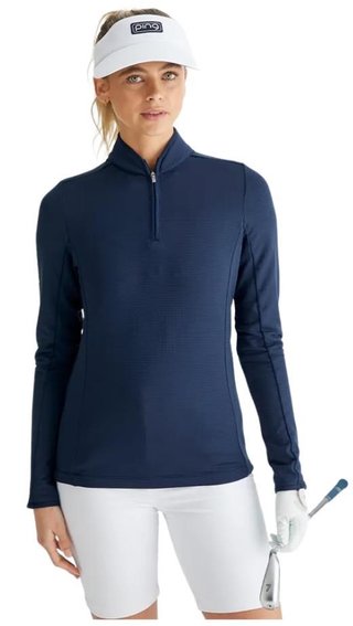 PING Abigale Performance Fleece felpa donna, navy
