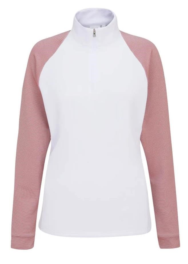PING Tembi felpa donna, bianco/sweet pea