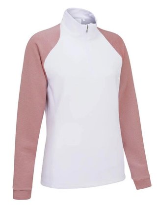 PING Tembi felpa donna, bianco/sweet pea