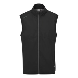 PING Ashbourne gilet in pile da uomo, nero/asfalto