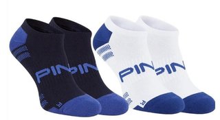 PING No-Show calzini da uomo (2 paia), blu navy/bianco multi, EU 41-46 (UK 7-11)